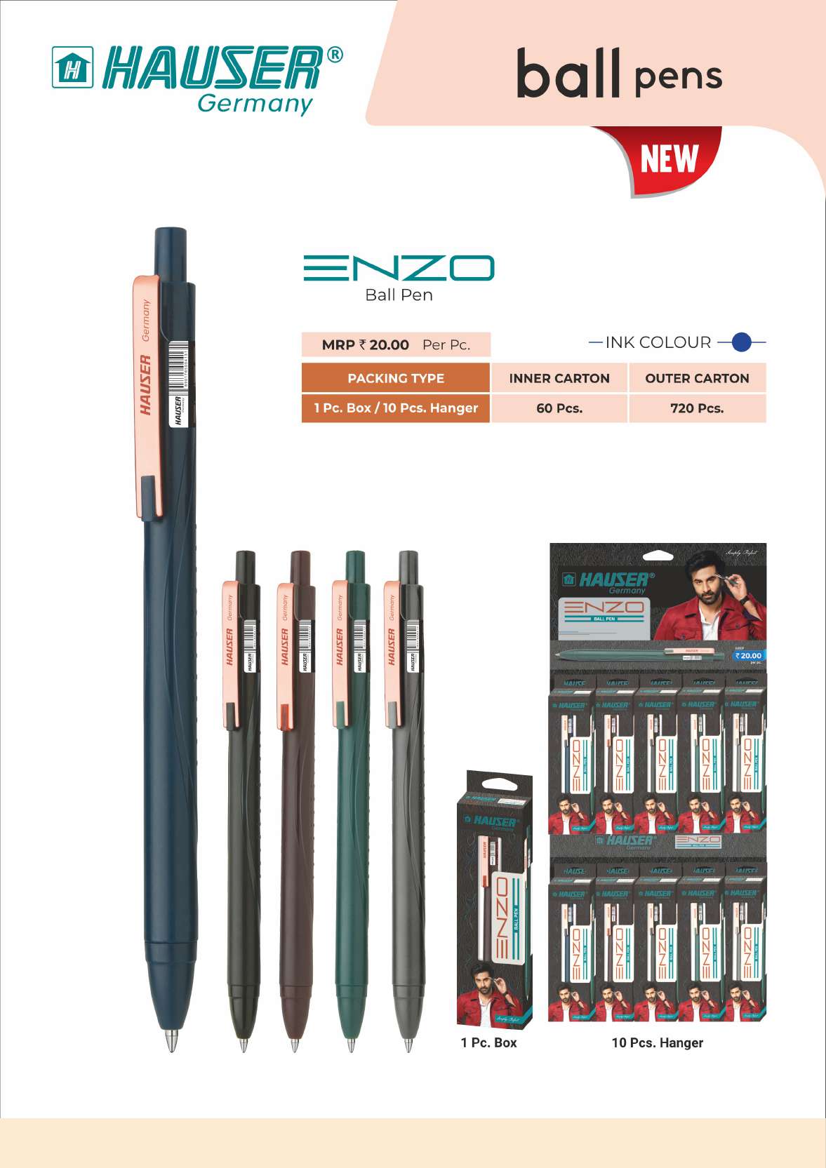 ENZO Ball Pen- Pack of 100