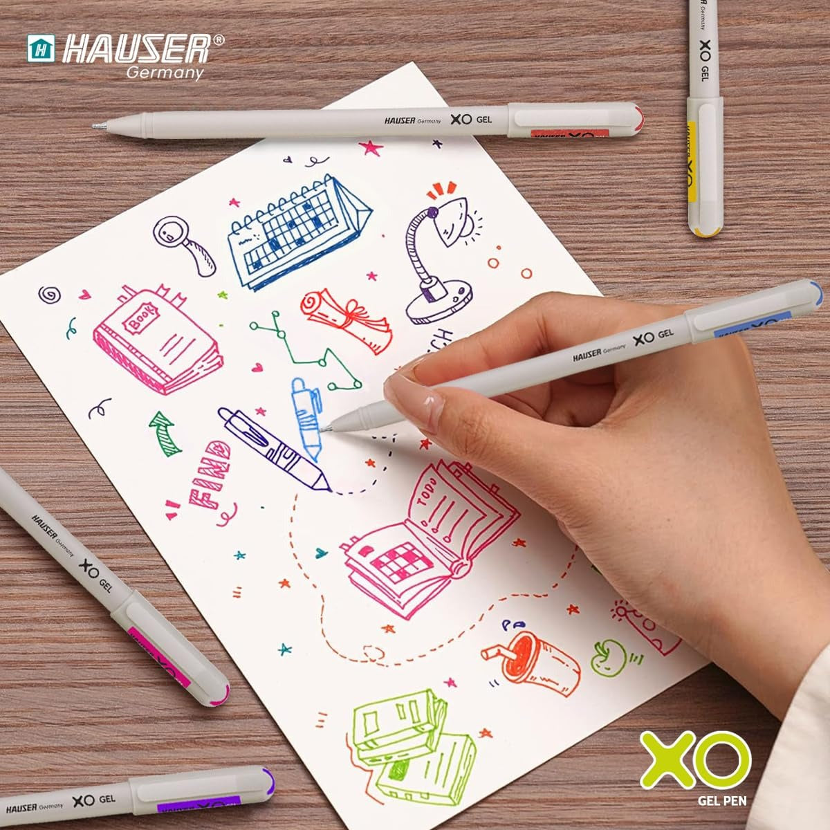 XO Colours Gel Pen- Pack of 100