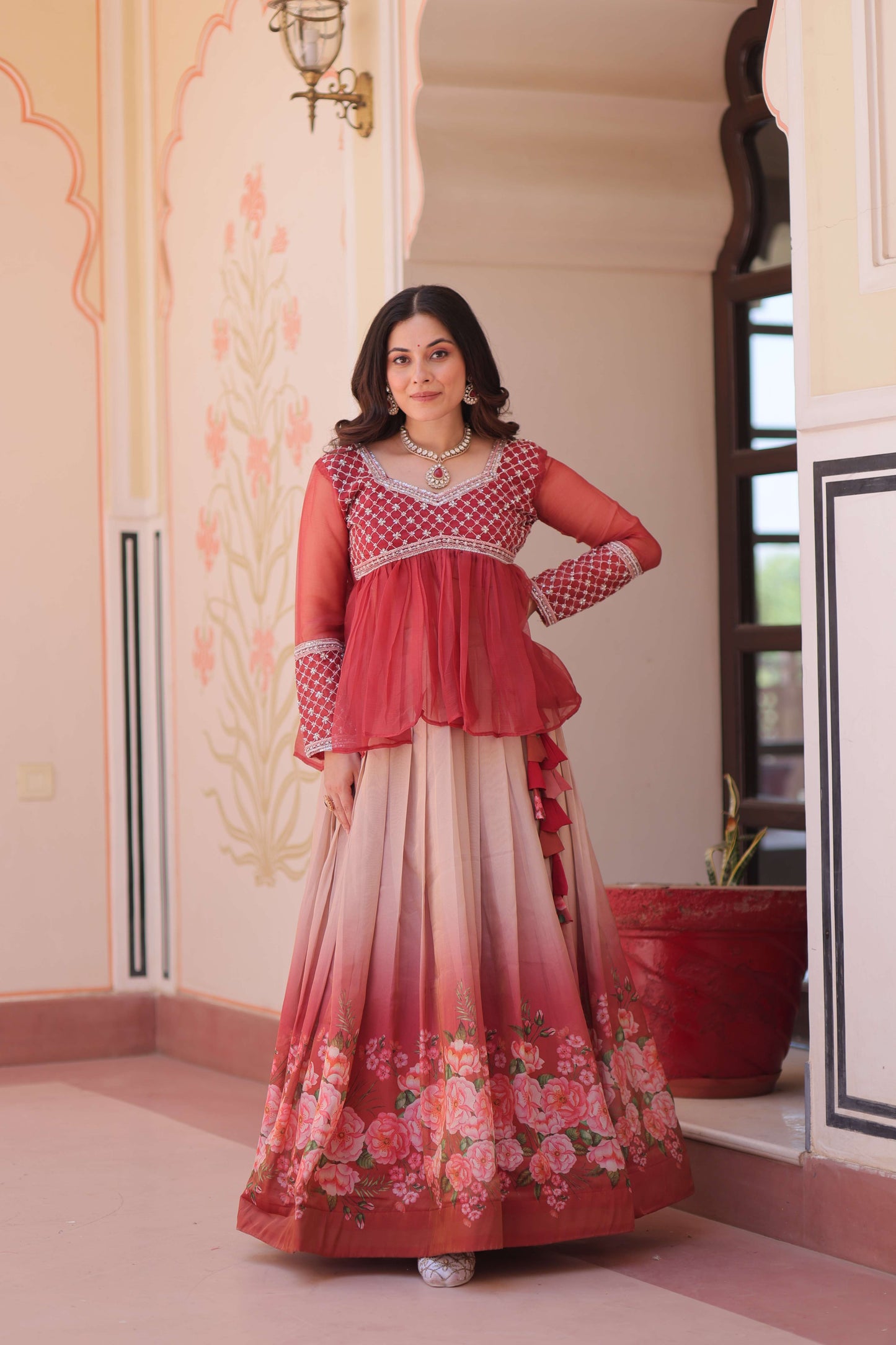 Premium Ready-made Lehenga Choli Set 