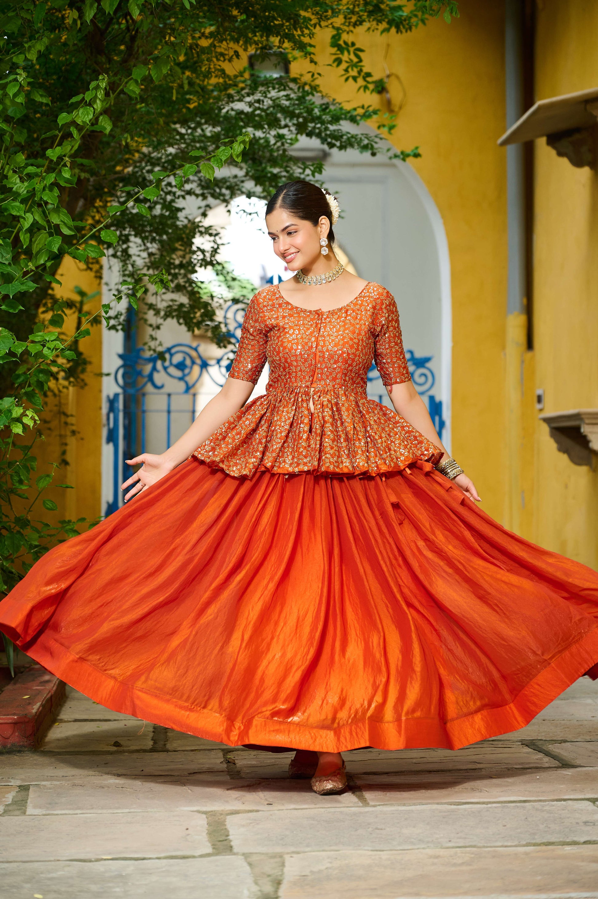 Premium Sequins Embroidered Fendy Lehenga Choli Set