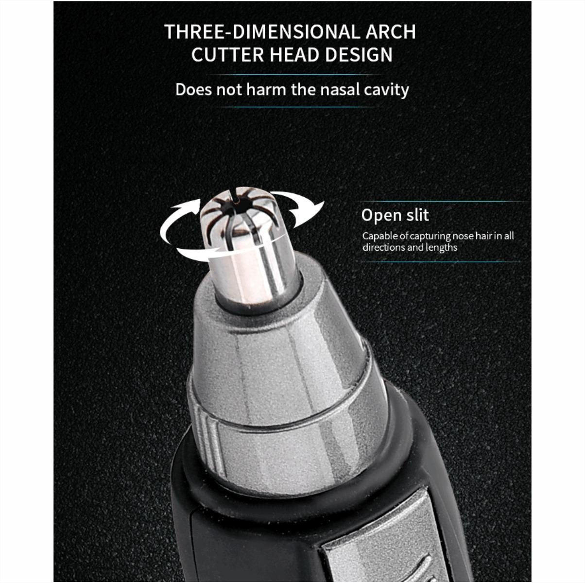 Portable nose hair trimmer