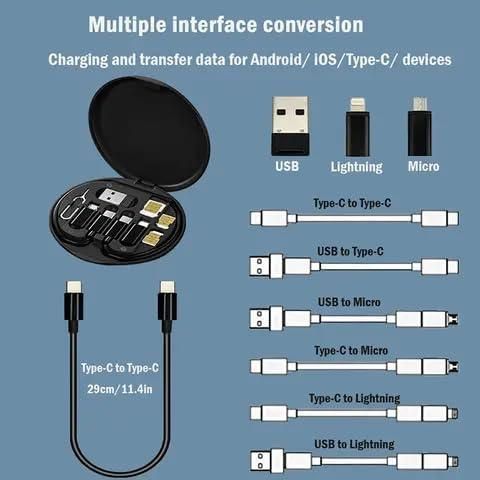 Fast Charging Travel Cabel Set