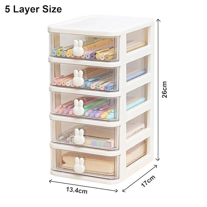 5 Tier Transparent Jewellery Box