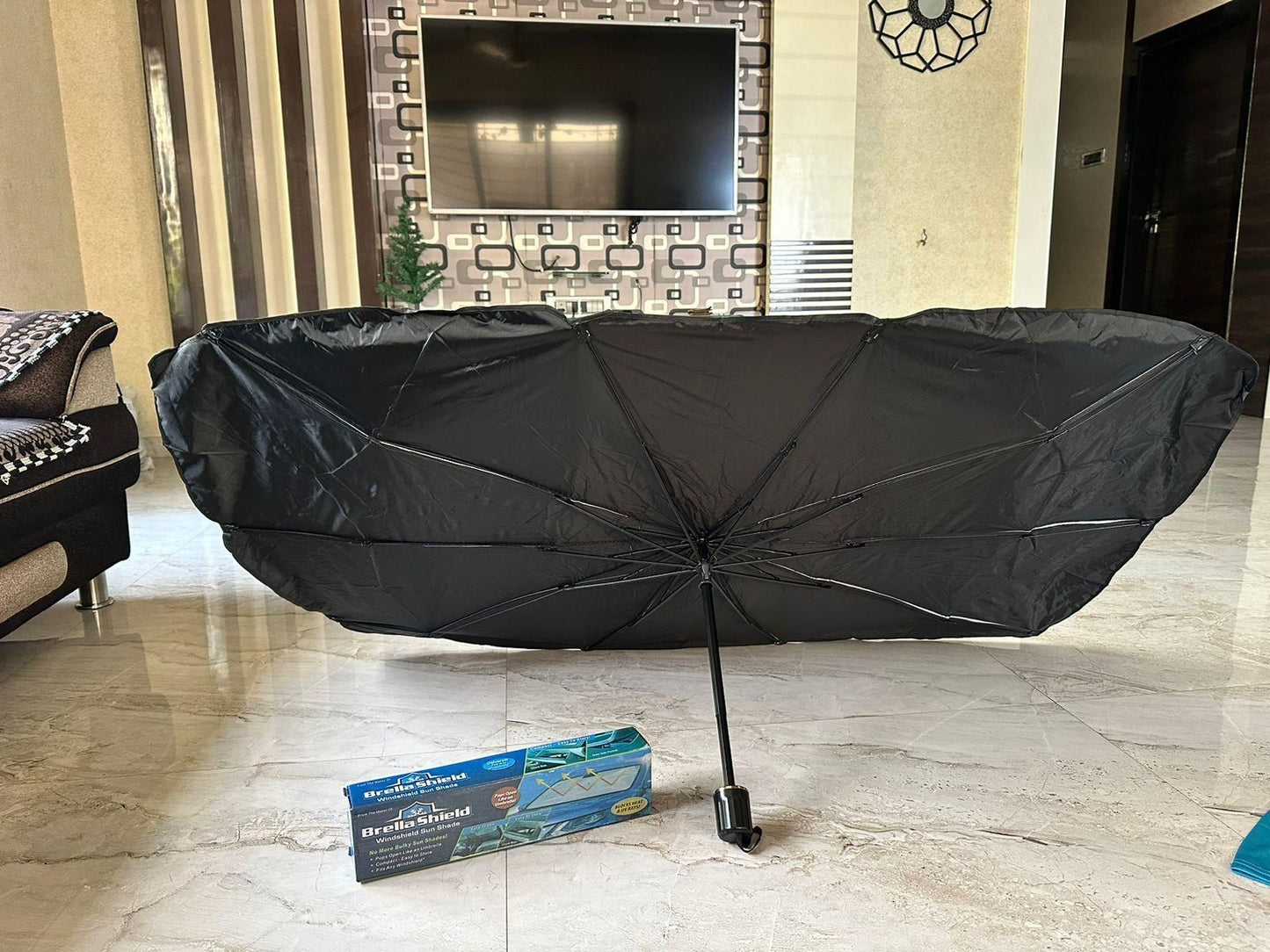 Foldable Car Windshield Sun Shade Umbrella | UV Heat Protection | BuyDirectly.in