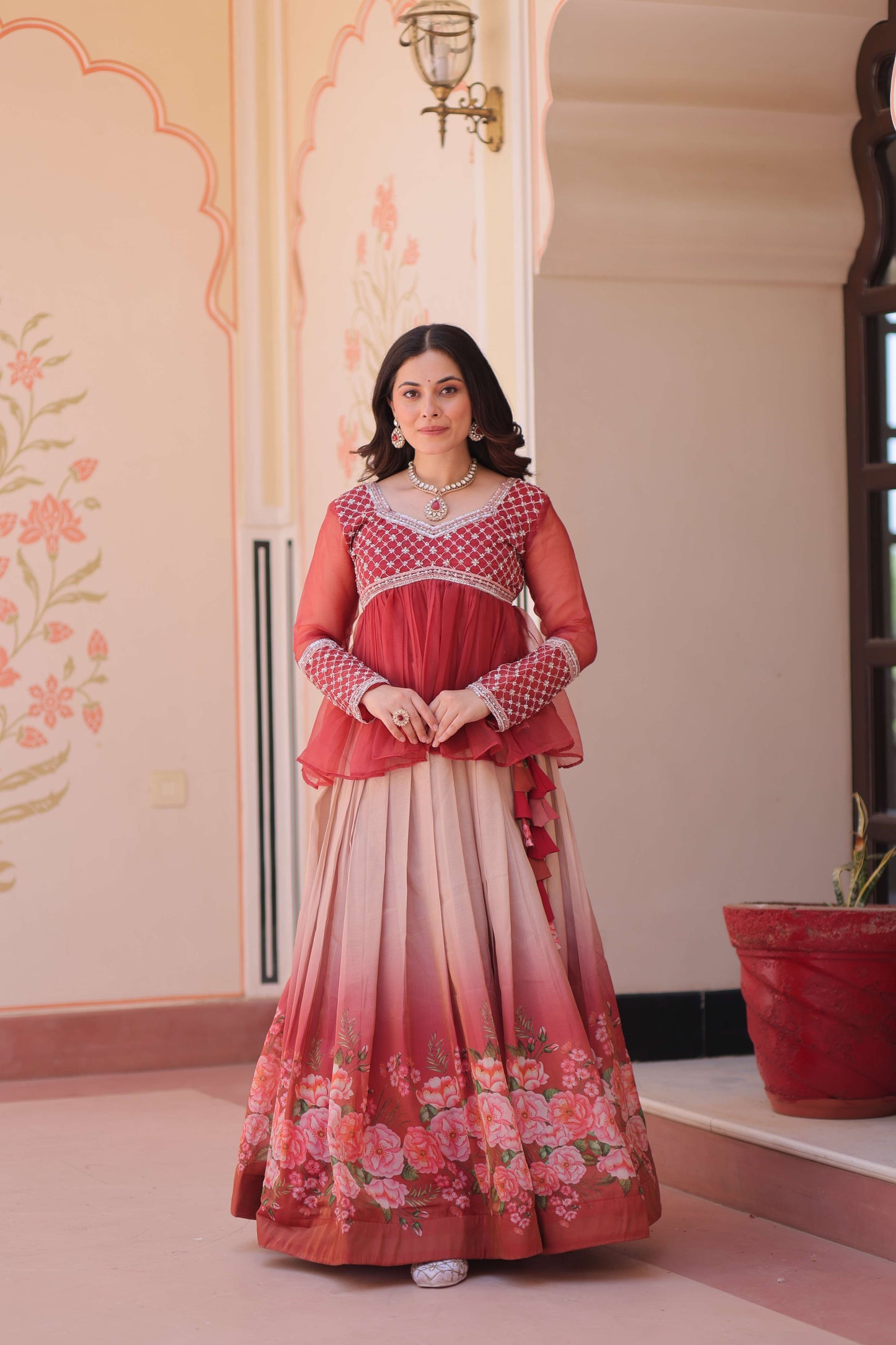 Premium Ready-made Lehenga Choli Set 