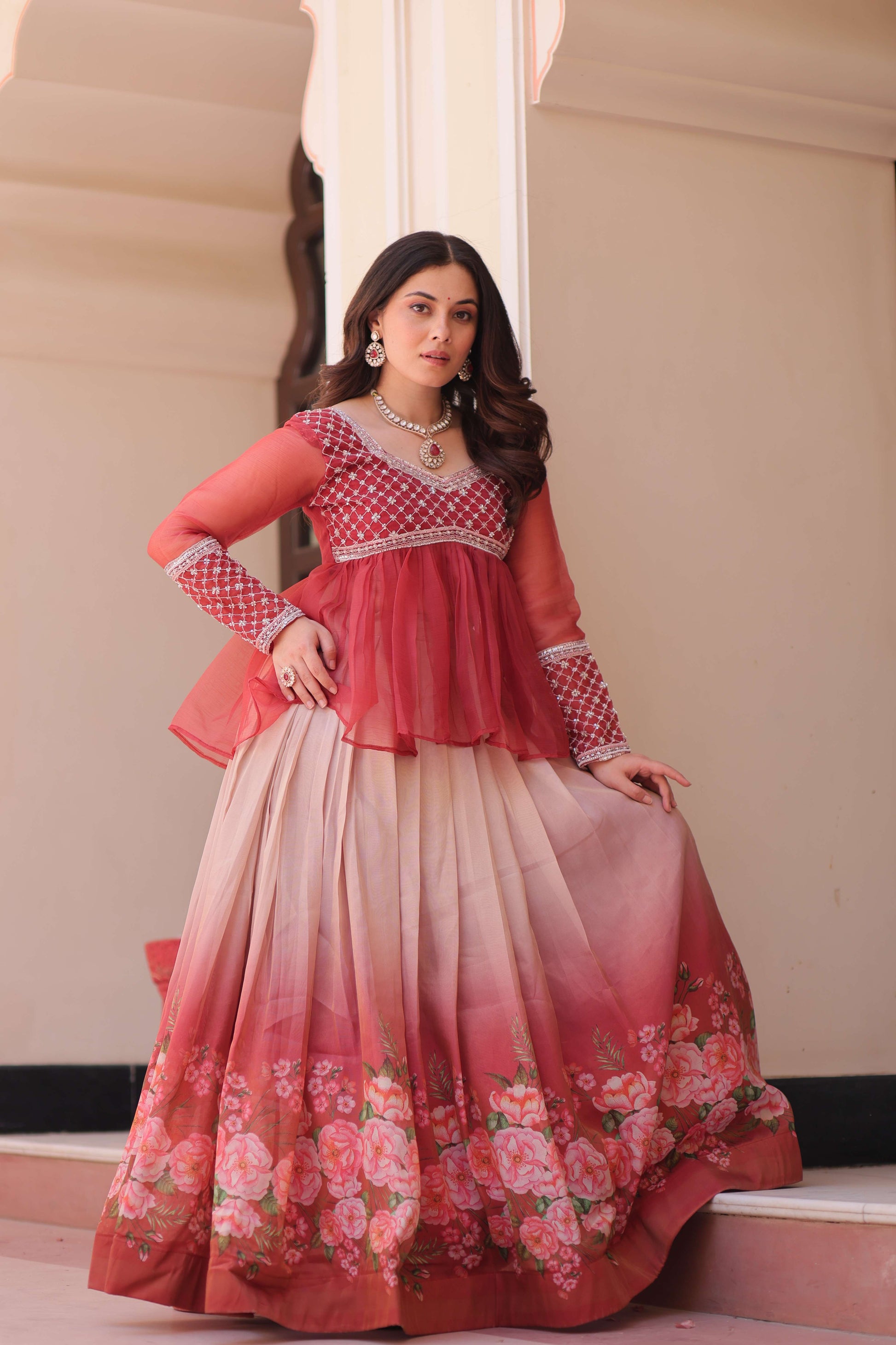 Premium Ready-made Lehenga Choli Set 