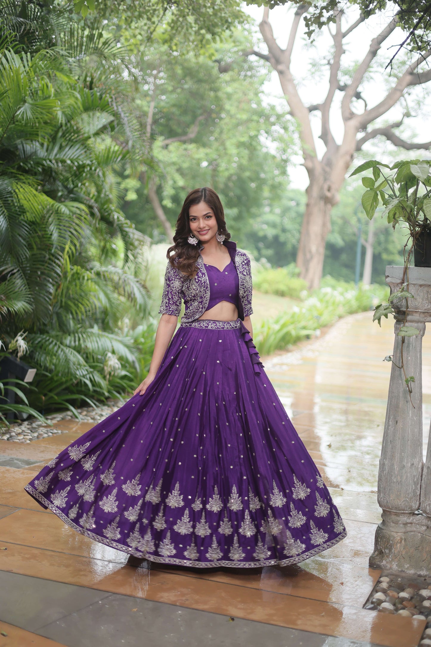 Premium Ready-made Lehenga Choli Co-ord Set with Koti
