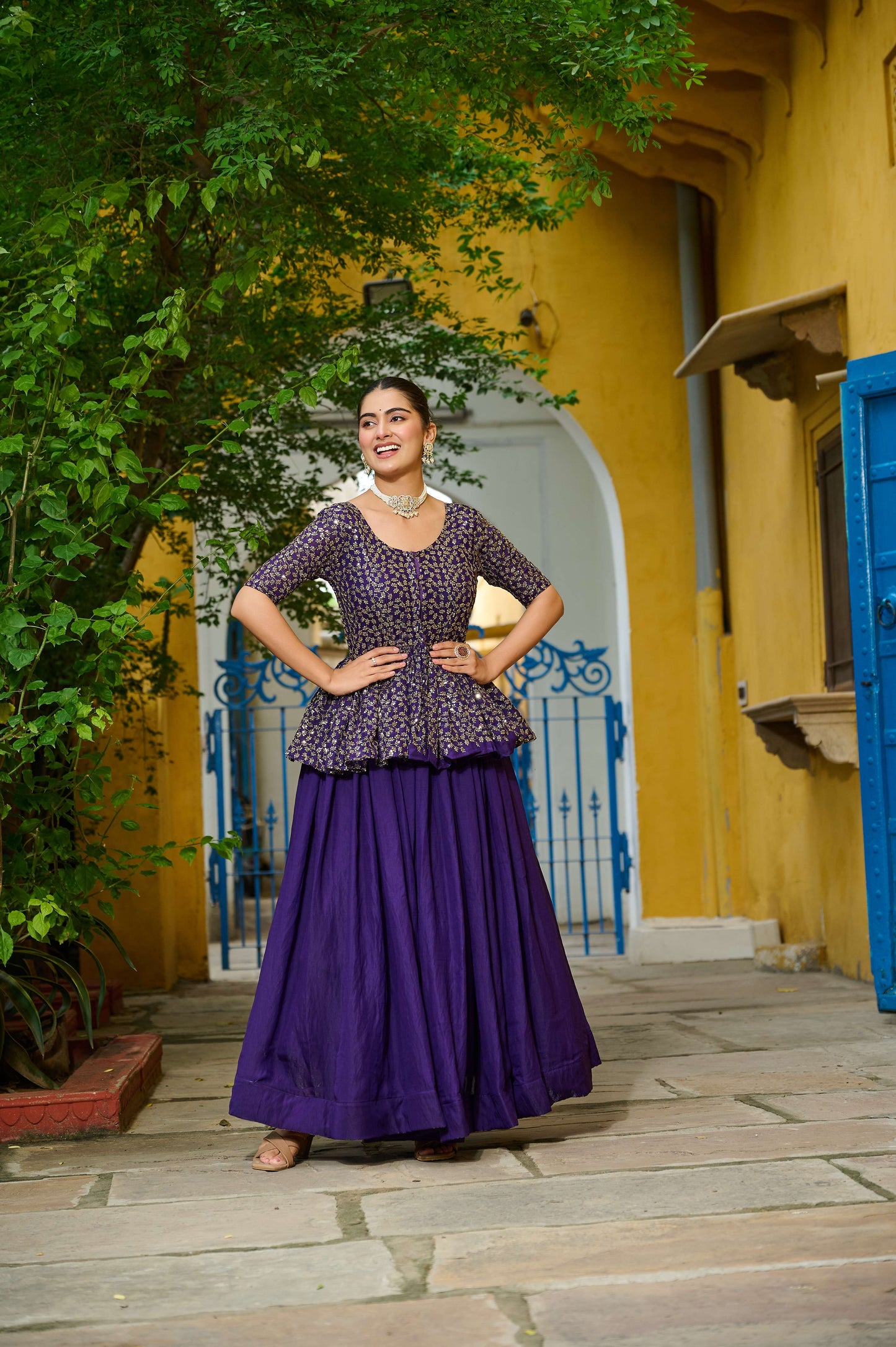 Premium Sequins Embroidered Fendy Lehenga Choli Set