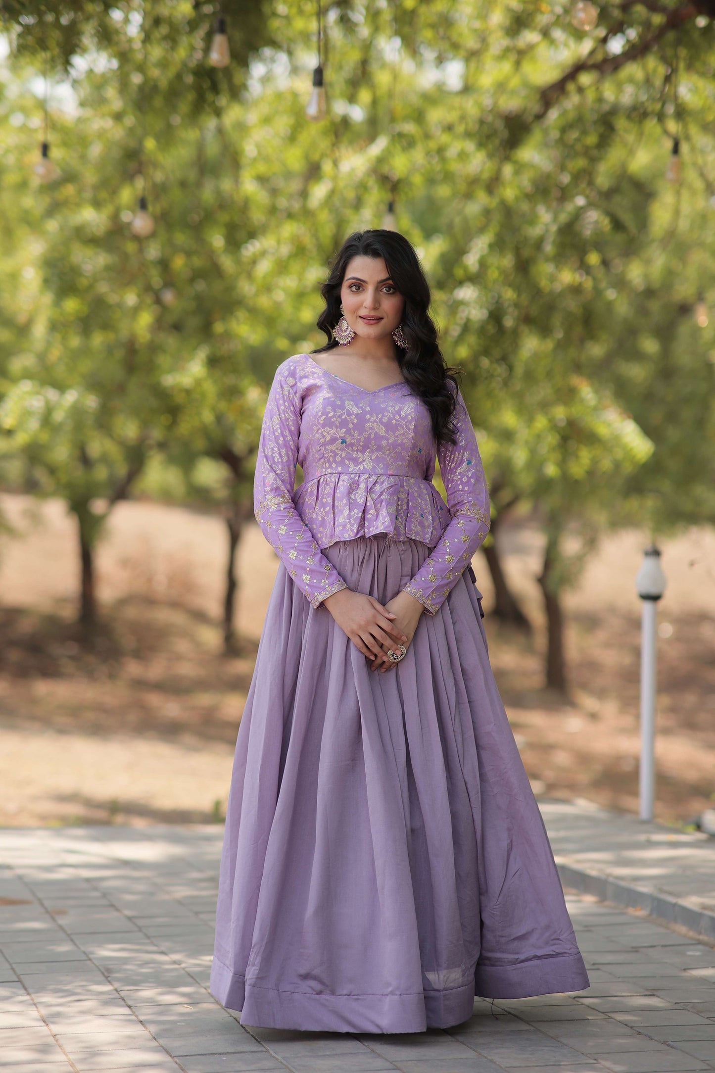 Dayble Viscose Flower Design Lehenga Choli Set
