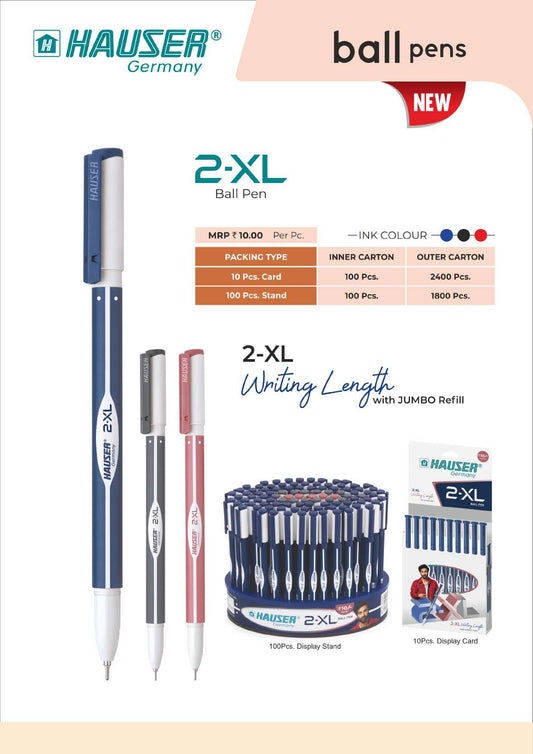 2-XL Ball Pens pack- Pack of 100