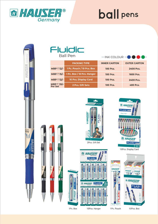 Fluidic Ball Pen- Pack of 100
