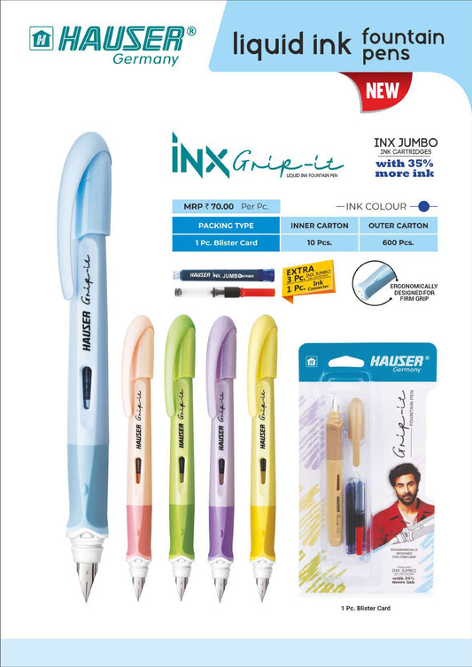 INX Grip-it Fountain Pen- Pack of 100