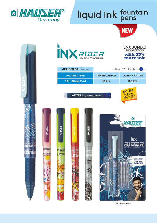 INX RIDER Fountain Pen- Pack of 100