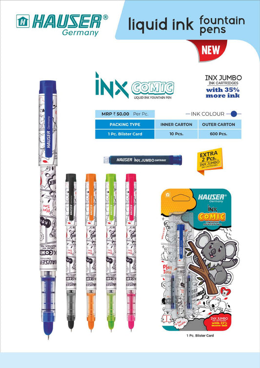 INX COMIC Fountain Pen- Pack of 100