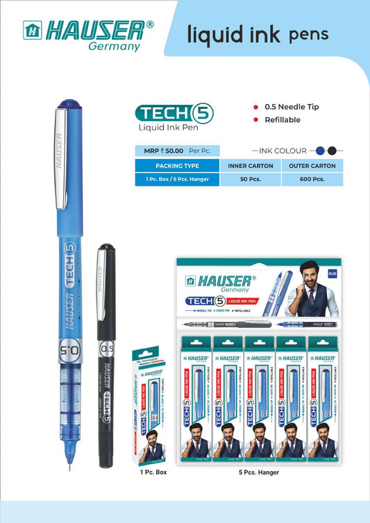 TECH5 Liquid Ink Pen- Pack of 100