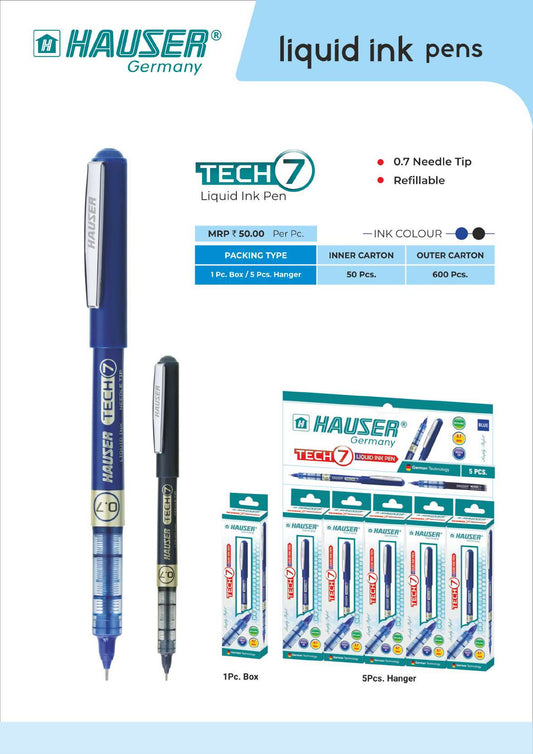 TECH7 Liquid Ink Pen- Pack of 100
