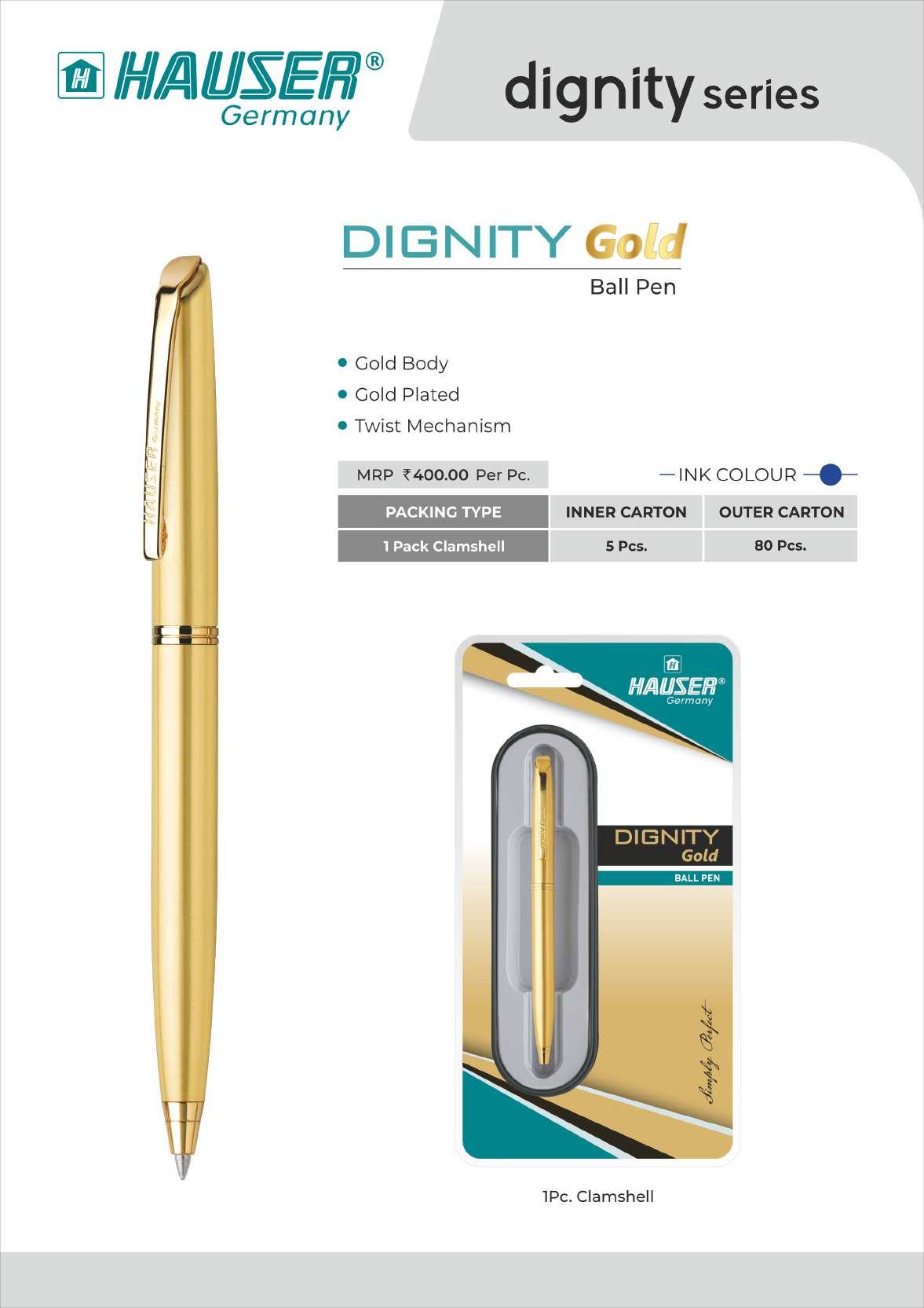 DIGNITY Gold Ball Pen