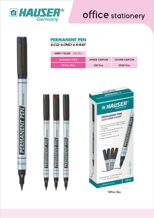 Permanent Pen CD/DVD/HP/X-RAY- Pack of 100
