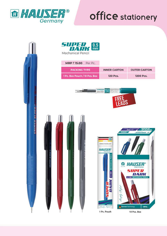 Super Dark 0.5 Mechanical Pencil- Pack of 100