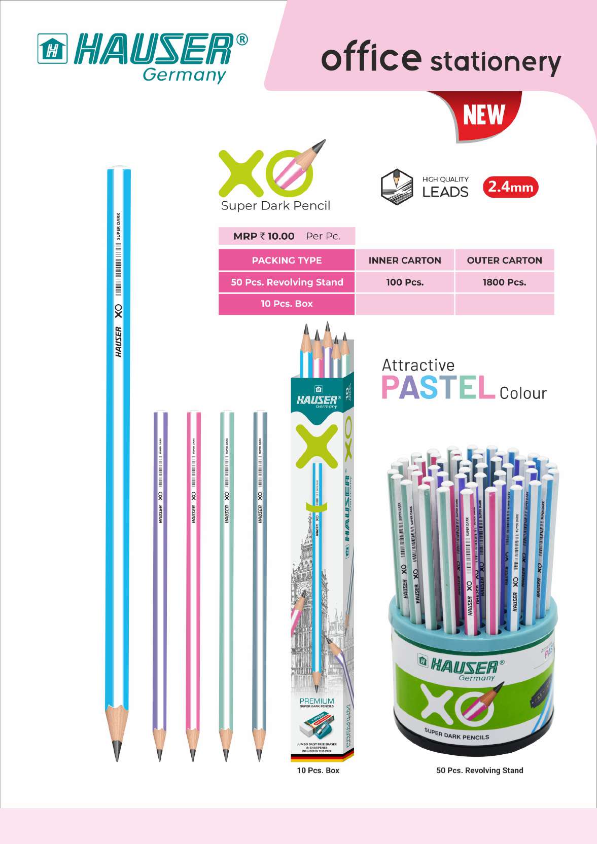 Super Dark Pencil- Pack of 100