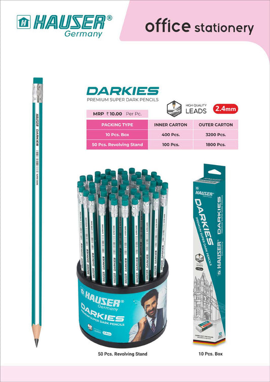 Darkies Premium Super Dark Pencil- Pack of 100