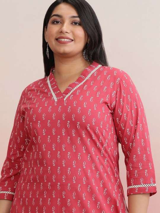 Women's Rayon Printed Straight Kurti With Pant Set