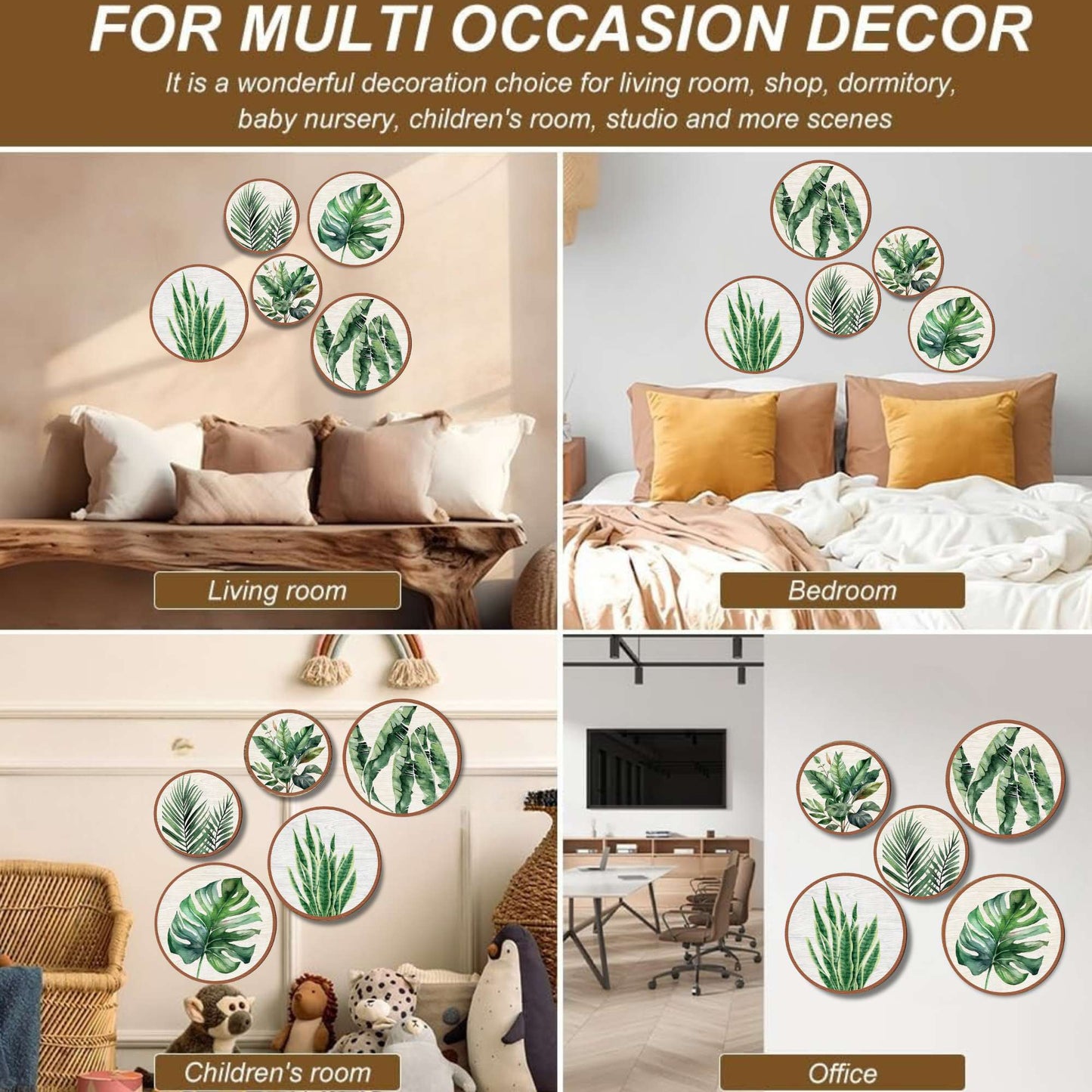 5 PCS Circle Wall Painting