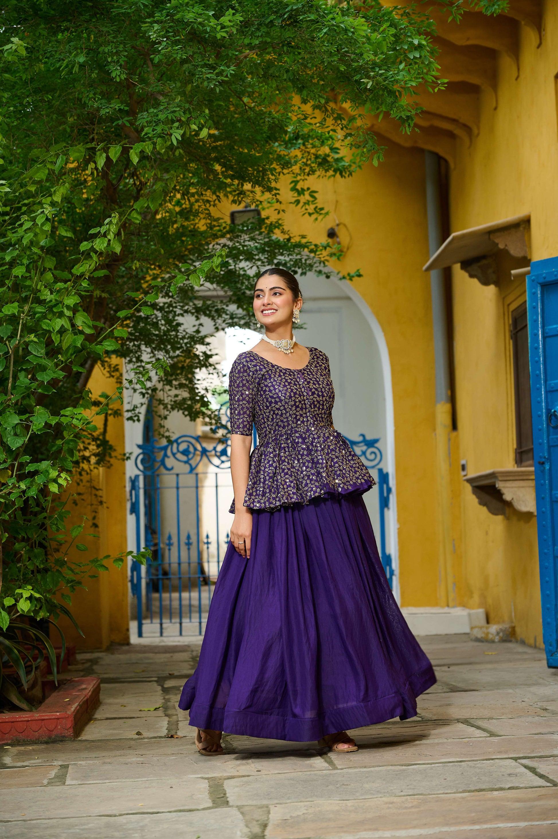 Premium Sequins Embroidered Fendy Lehenga Choli Set