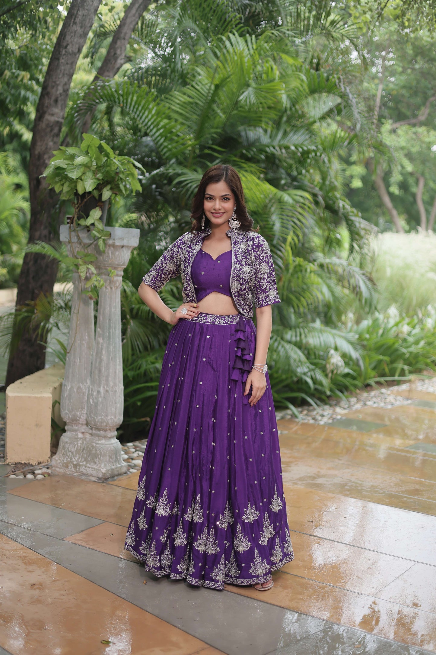Premium Ready-made Lehenga Choli Co-ord Set with Koti
