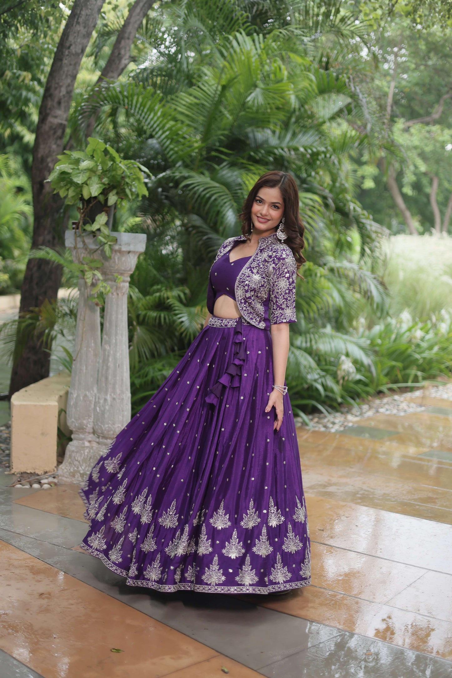 Premium Ready-made Lehenga Choli Co-ord Set with Koti
