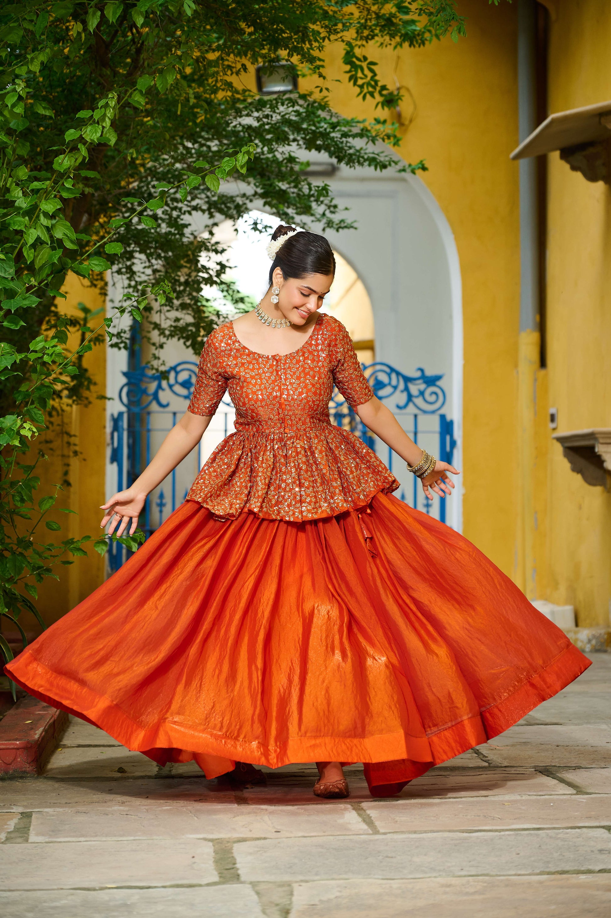 Premium Sequins Embroidered Fendy Lehenga Choli Set