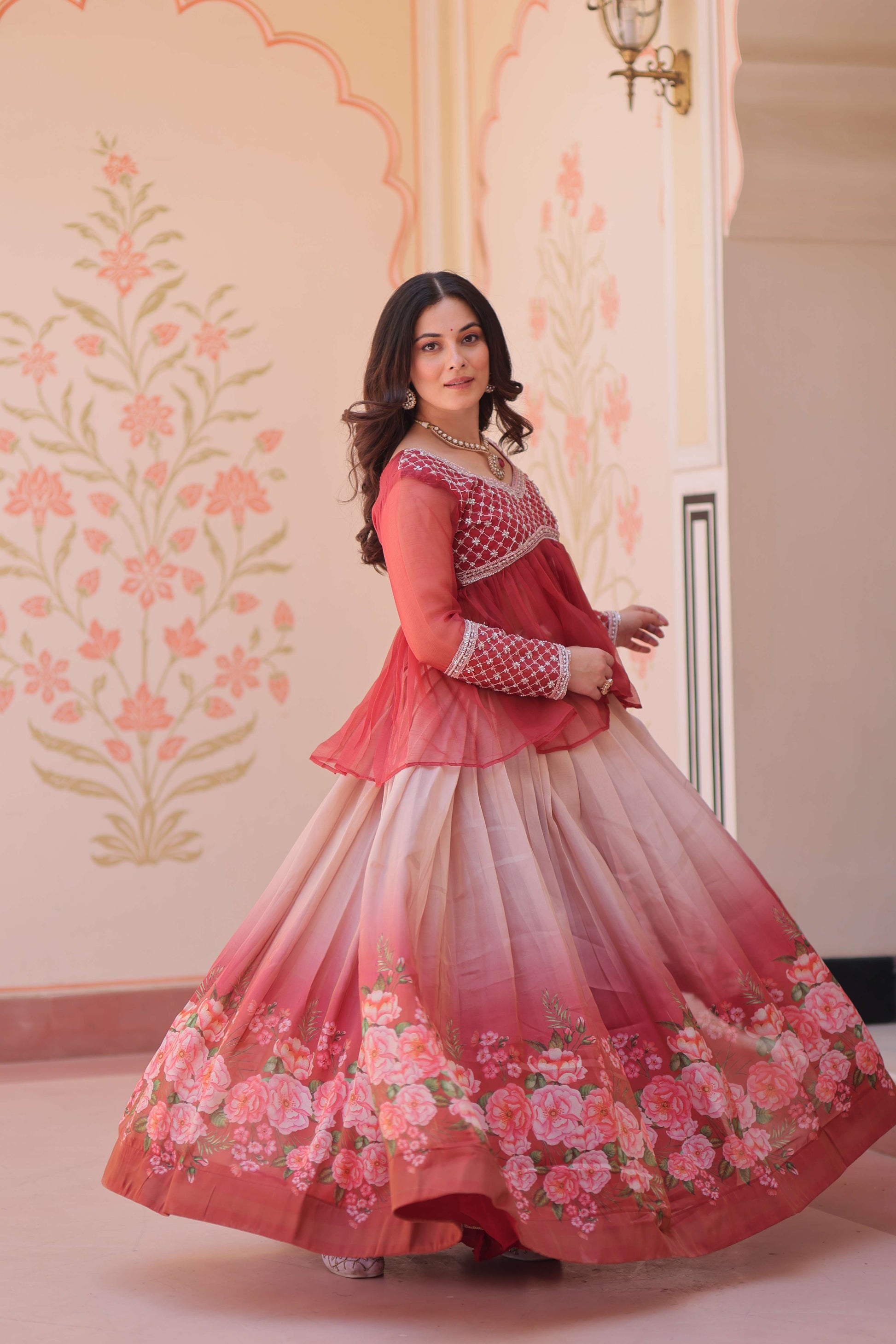 Premium Ready-made Lehenga Choli Set 