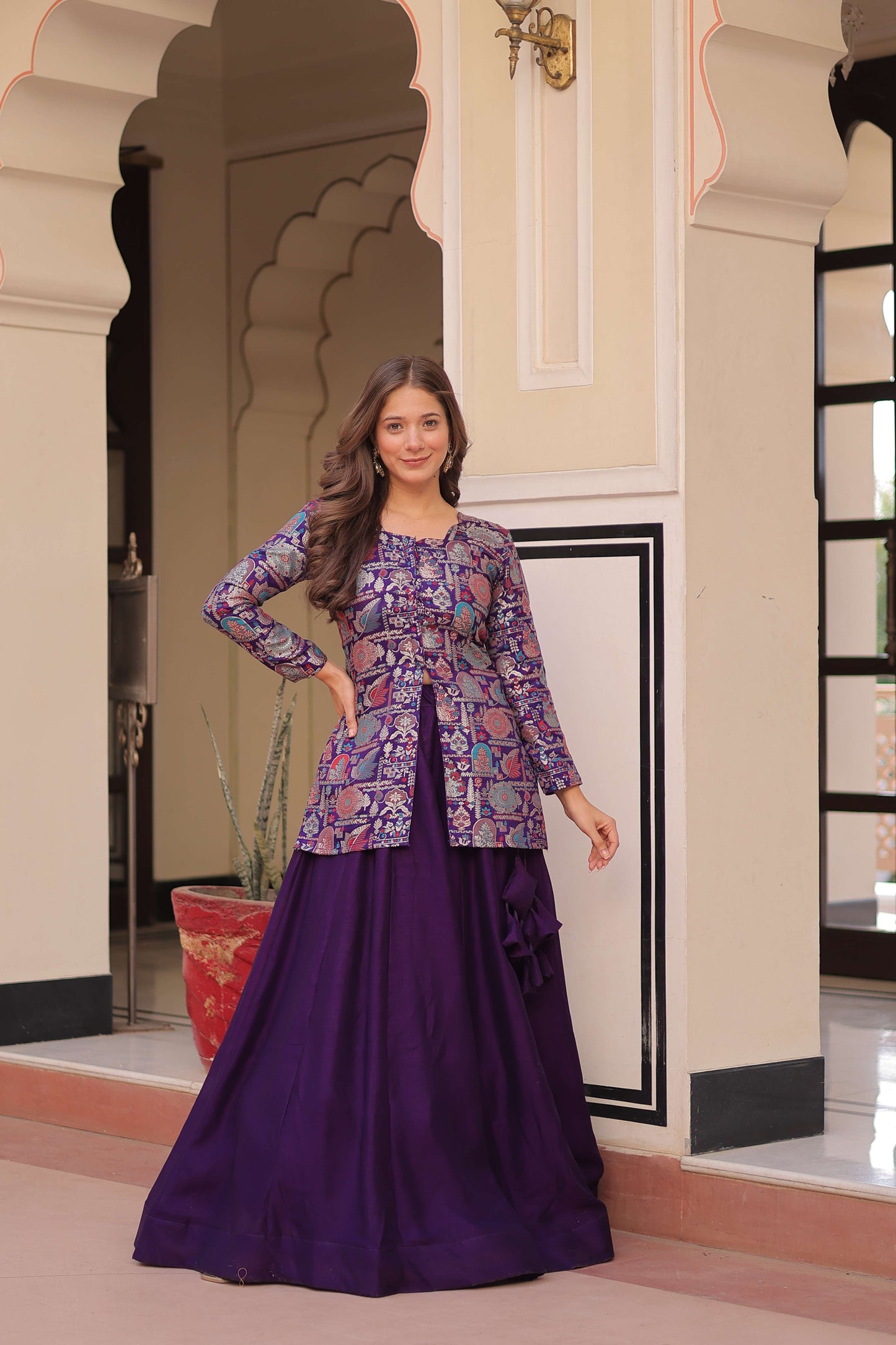 Premium Ready-made Lehenga Choli Set 