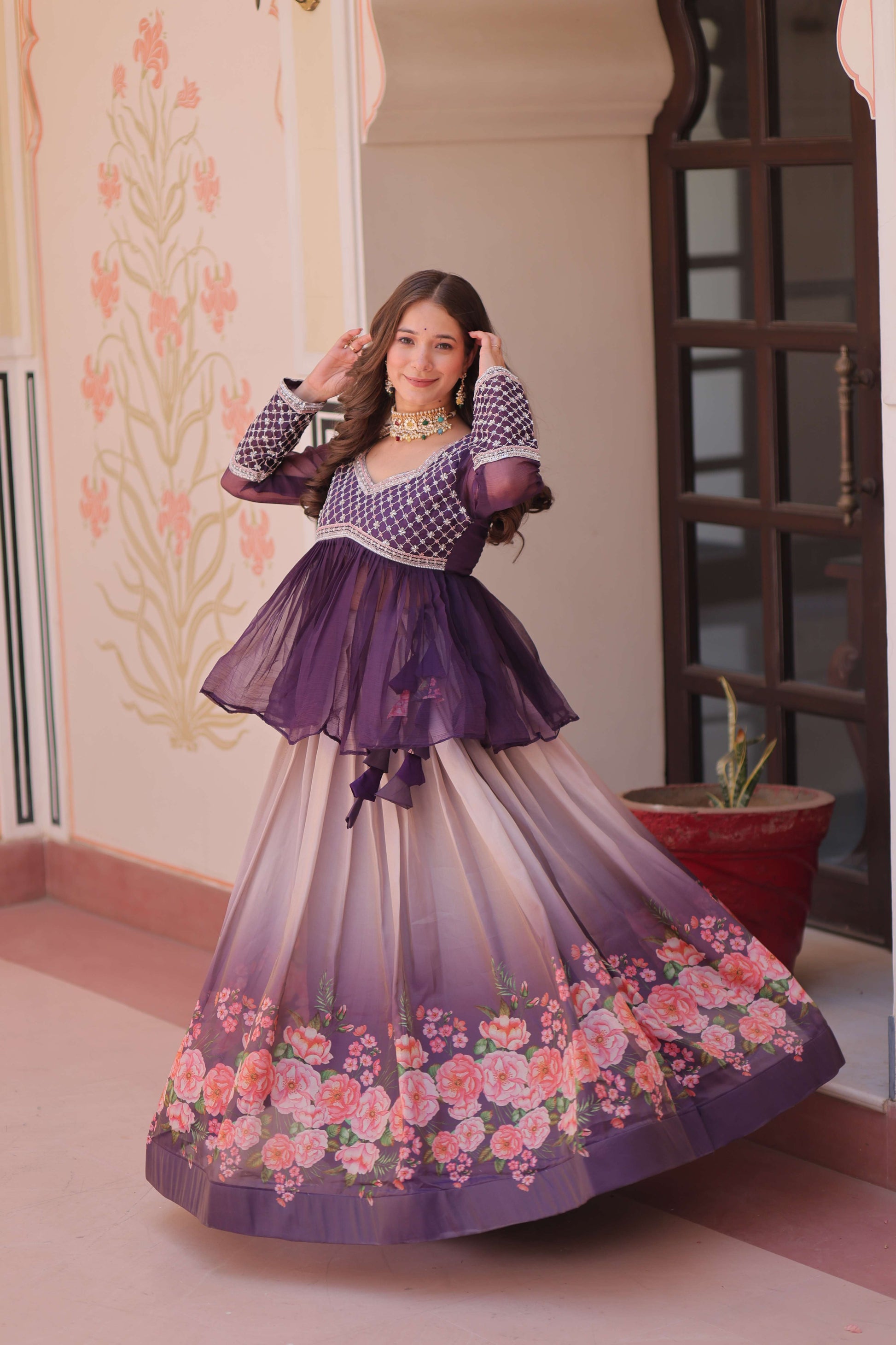 Premium Ready-made Lehenga Choli Set 