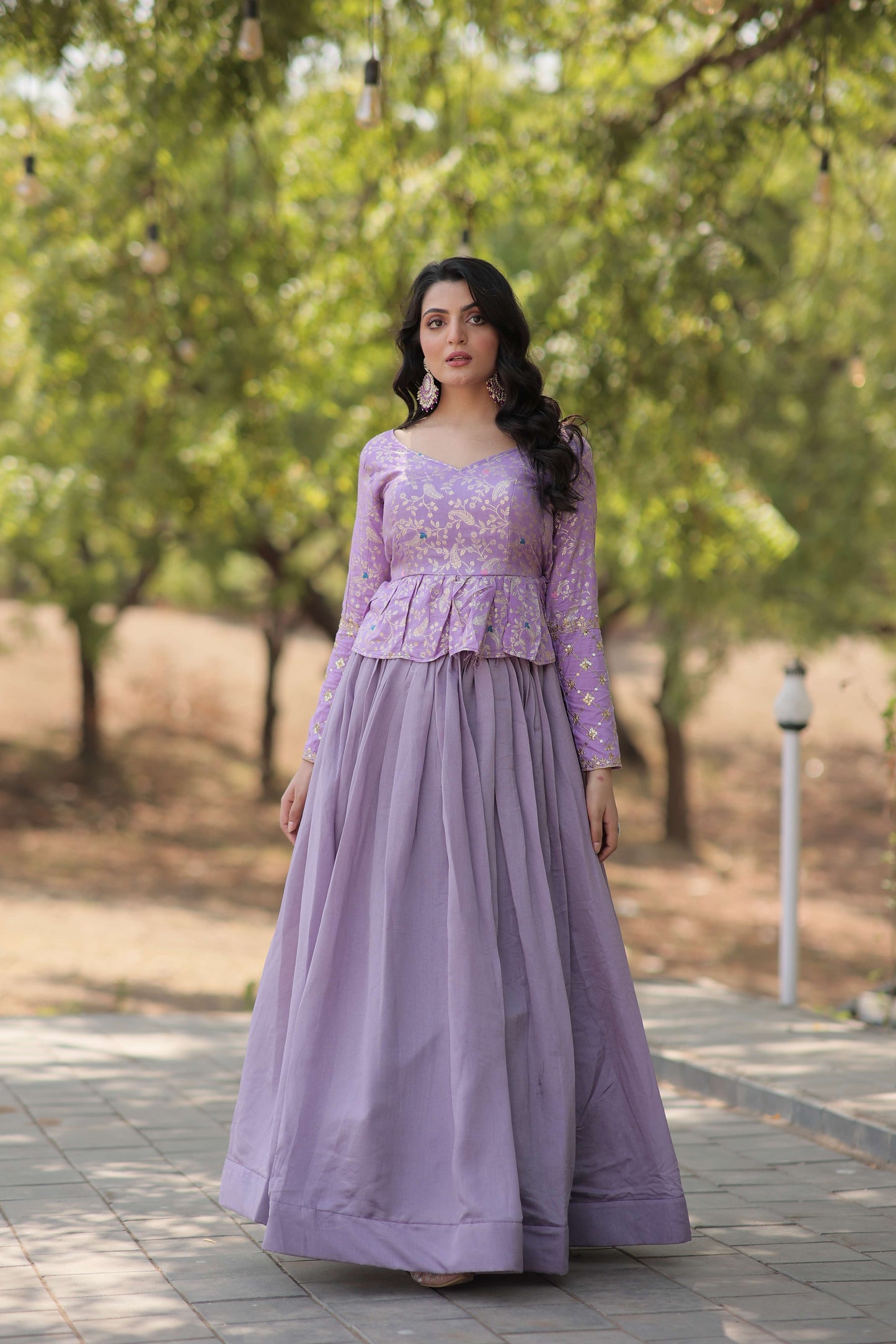Dayble Viscose Flower Design Lehenga Choli Set