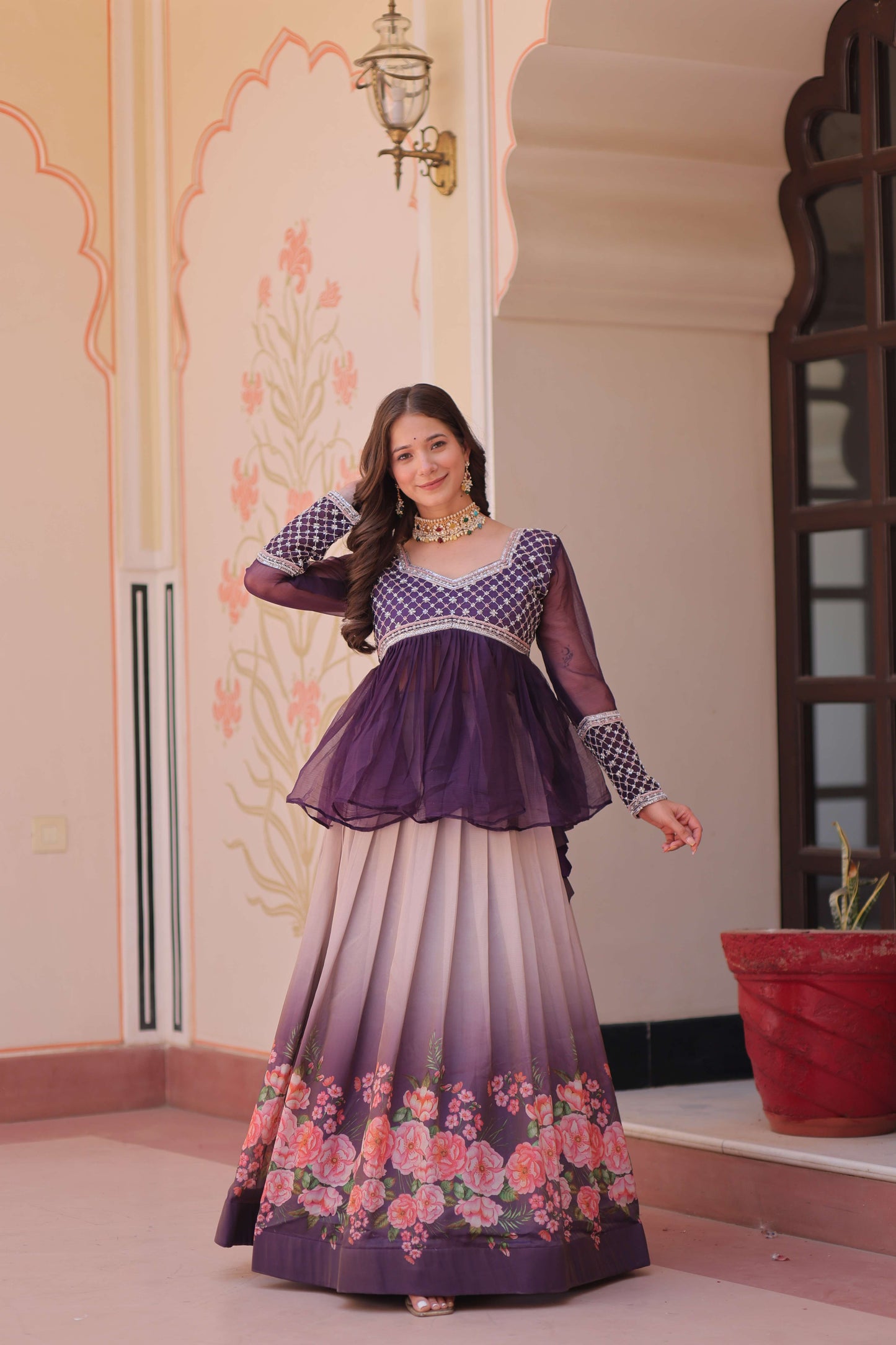 Premium Ready-made Lehenga Choli Set 