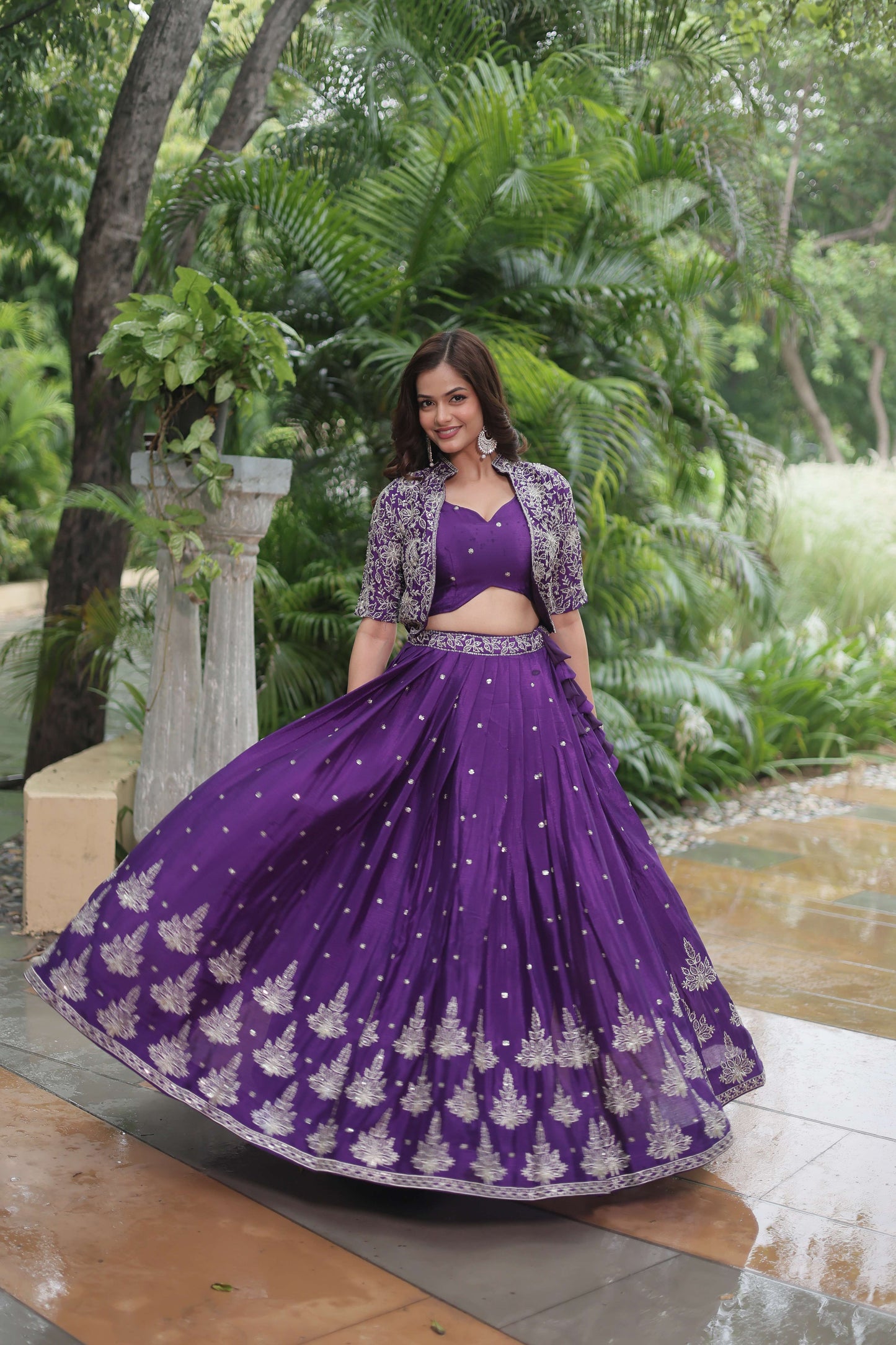 Premium Ready-made Lehenga Choli Co-ord Set with Koti