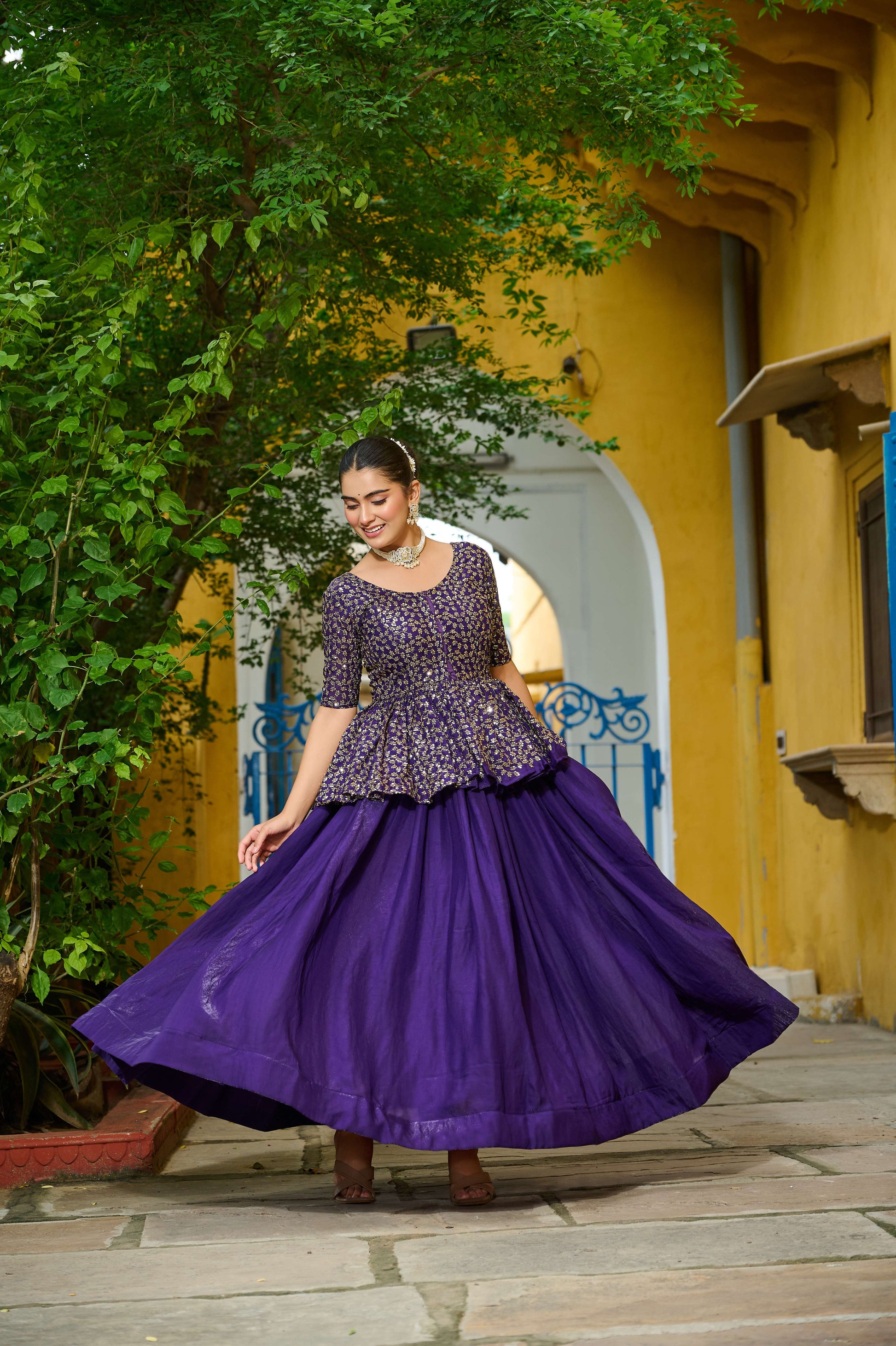 Premium Sequins Embroidered Fendy Lehenga Choli Set