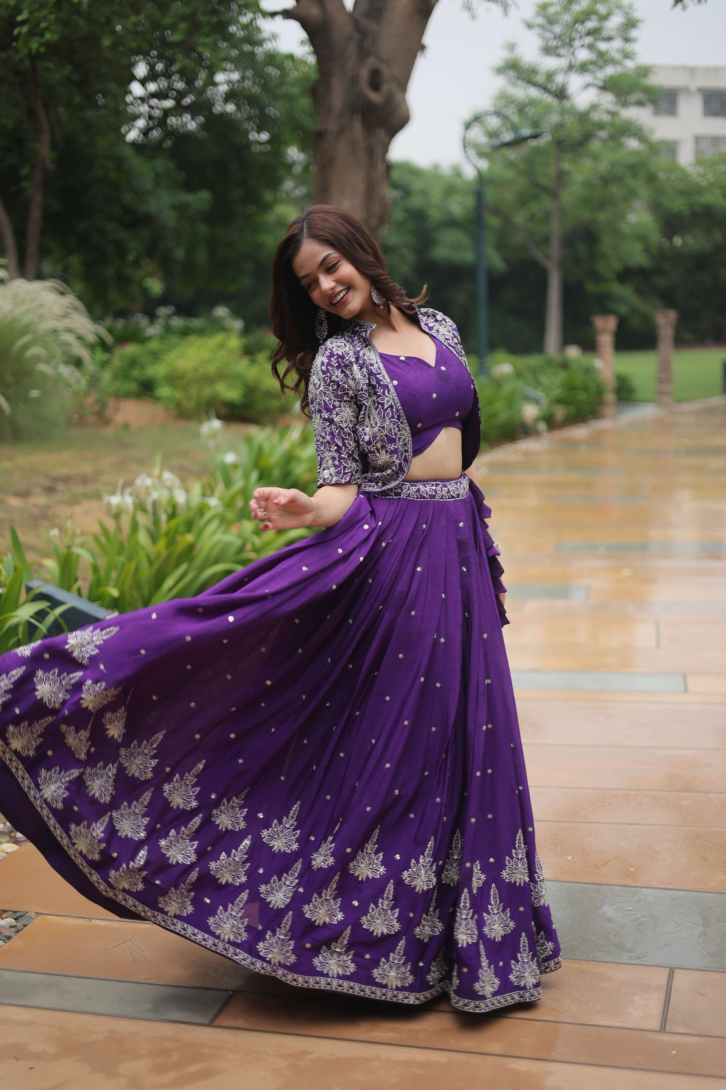 Premium Ready-made Lehenga Choli Co-ord Set with Koti